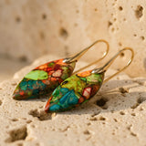 Boucles d'Oreilles Arlequin en Jaspe