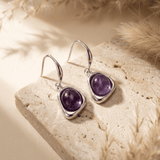 Boucles d'oreilles améthyste - Argent - L'Arbre des Chakras
