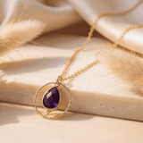 Collier "Cercle de Sérénité" en Améthyste - - L'Arbre des Chakras