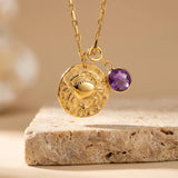Pendentif "Signe & Énergie" avec Pierre Associée - Cancer - L'Arbre des Chakras