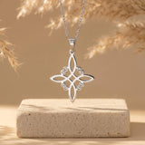 Collier Bouclier Noeud de Sorcière - - L'Arbre des Chakras