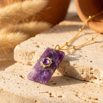 Pendentif “Sagesse Douce” en Améthyste - - L'Arbre des Chakras