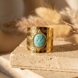 Bague oeil en Amazonite - - L'Arbre des Chakras