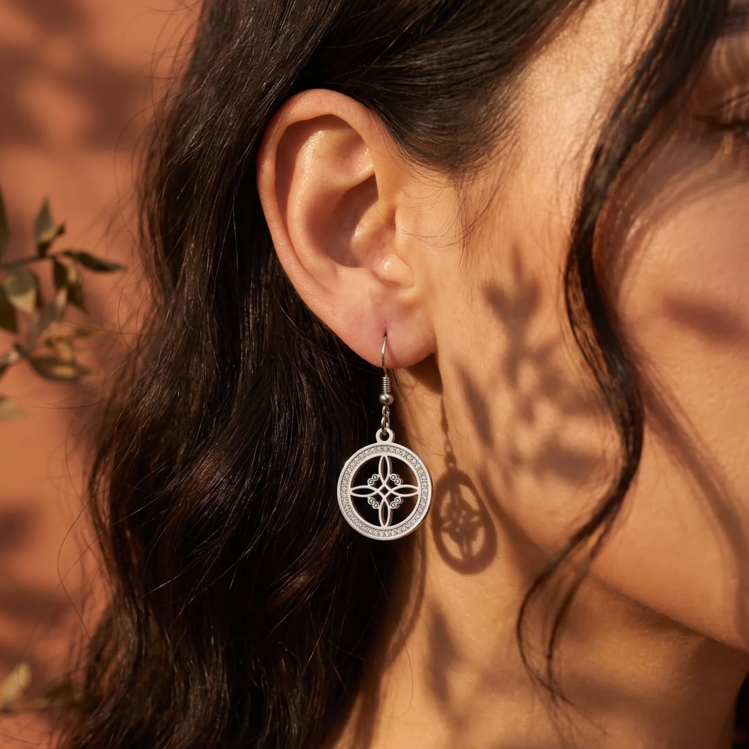 Boucles d’Oreilles “Nœud de Sorcière Sacré” - - L'Arbre des Chakras