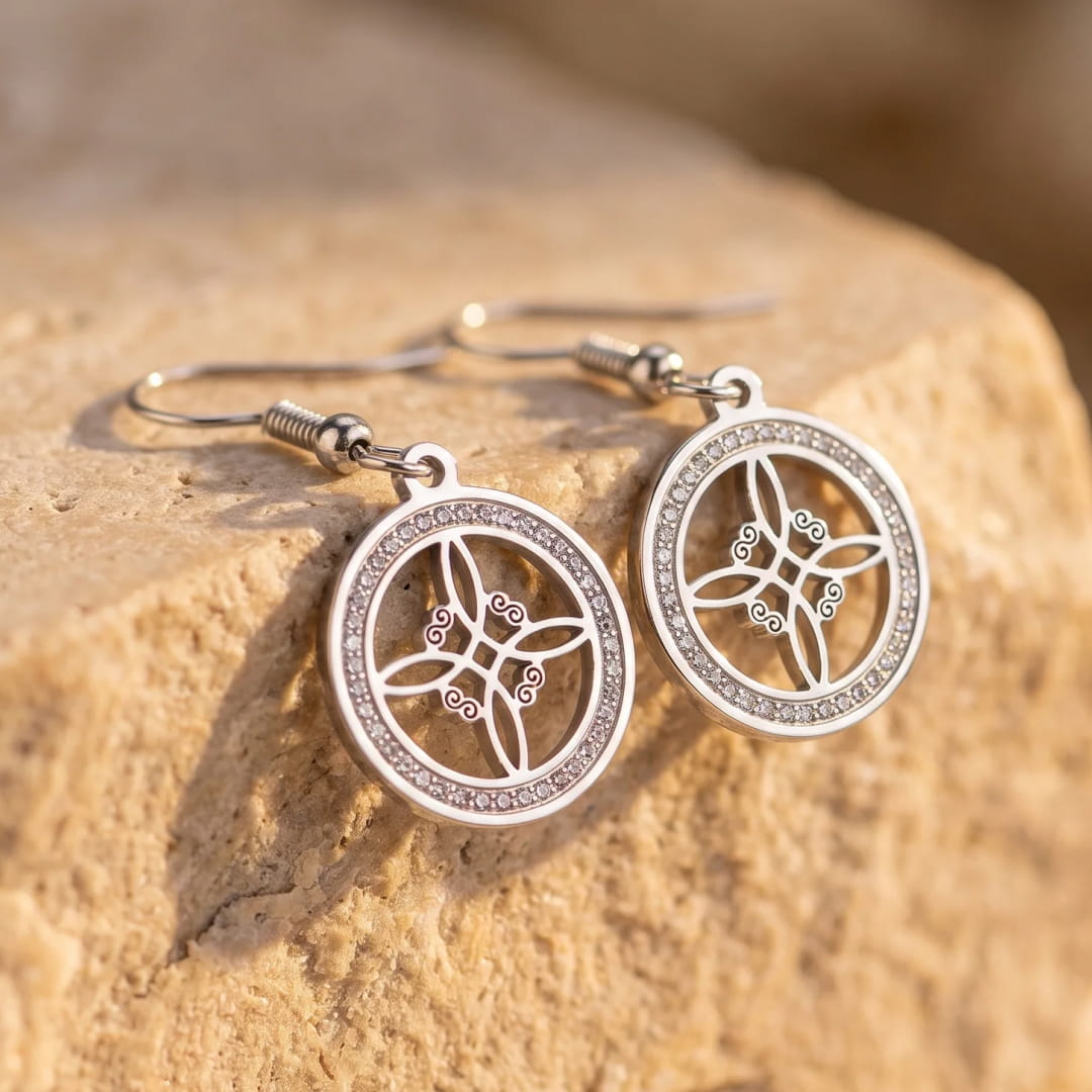 Boucles d’Oreilles “Nœud de Sorcière Sacré” - - L'Arbre des Chakras