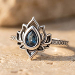 Bague Ajustable "Éveil de Lotus" - - L'Arbre des Chakras