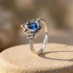 Bague Ajustable "Éveil de Lotus" - - L'Arbre des Chakras