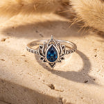 Bague Ajustable "Éveil de Lotus" - - L'Arbre des Chakras