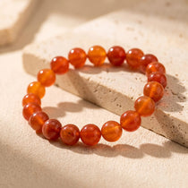 Bracelet en Cornaline - 6mm / 17cm - L'Arbre des Chakras