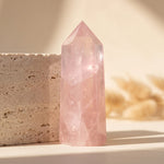 Pointe en Quartz Rose - - L'Arbre des Chakras