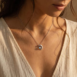 Pendentif "Lune Enchantée" en Labradorite - - L'Arbre des Chakras