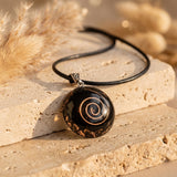 Pendentif Orgonite "Protection Symbolique" en Obsidienne Noire - - L'Arbre des Chakras
