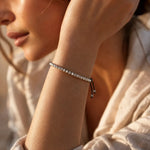 Bracelet "Vœu Tibétain" en Perles Facettées - - L'Arbre des Chakras