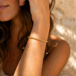 Bracelet "Vœu Tibétain" en Perles Facettées - - L'Arbre des Chakras