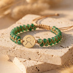 Bracelet Tressé "12 Constellations" en Pierres Naturelles - Taureau - Aventurine - L'Arbre des Chakras