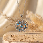 Pendentif Rosace Mystique en labradorite - - L'Arbre des Chakras