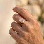 Bague "Aura d’Amour" en Quartz Rose - - L'Arbre des Chakras