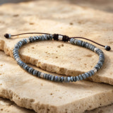 Bracelet "Force Intérieure" en Larvikite - - L'Arbre des Chakras