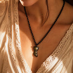 Pendentif "Renard Sage" en Obsidienne Dorée - - L'Arbre des Chakras