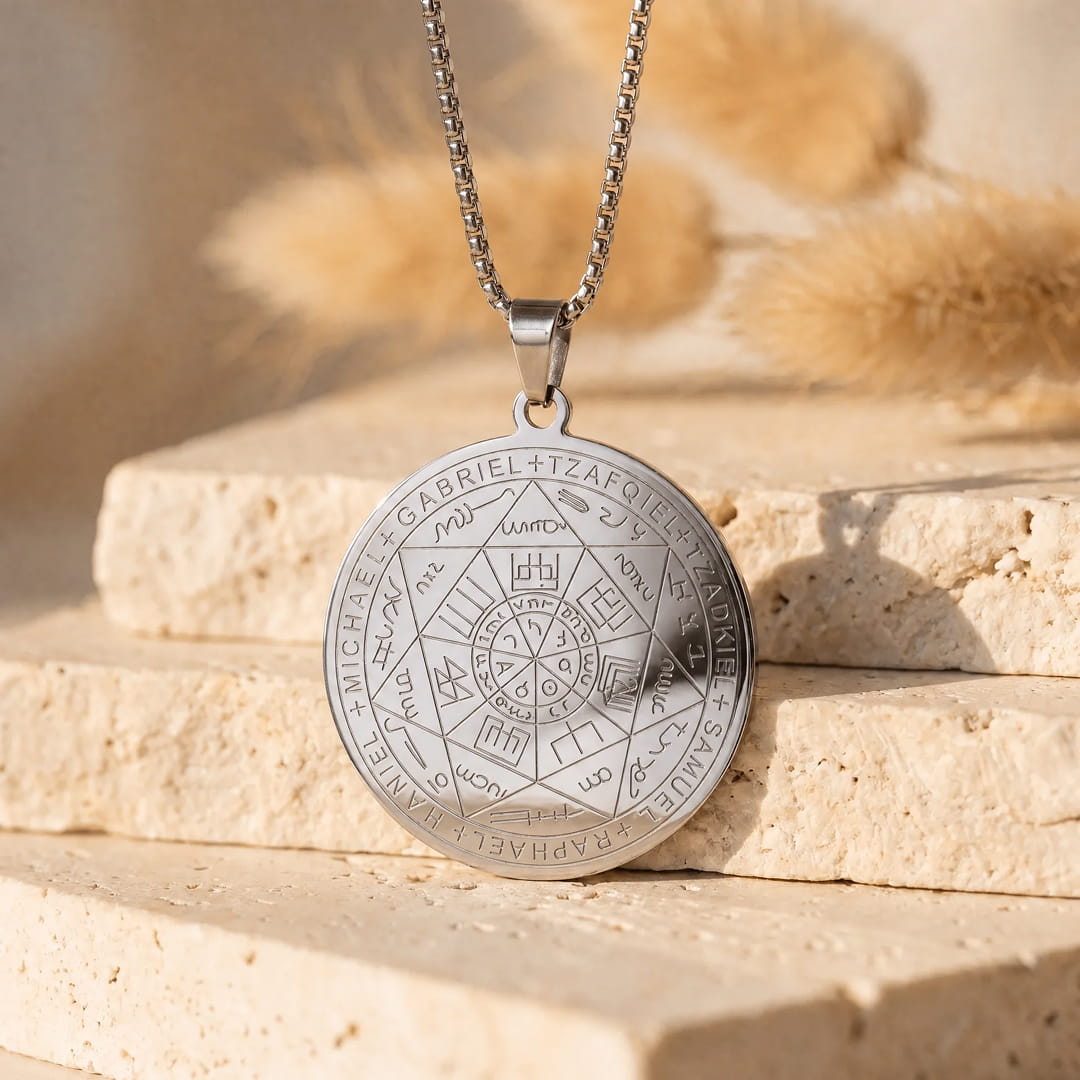 Pendentif Sceau des 7 Archanges - Argentée - L'Arbre des Chakras