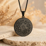 Pendentif Sceau des 7 Archanges - Noire - L'Arbre des Chakras