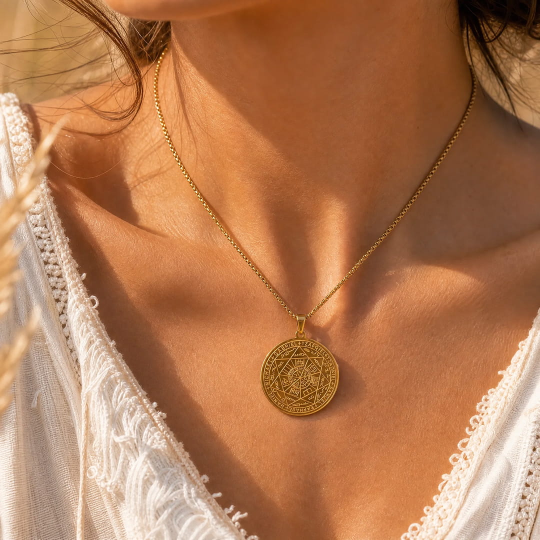 Pendentif Sceau des 7 Archanges - - L'Arbre des Chakras