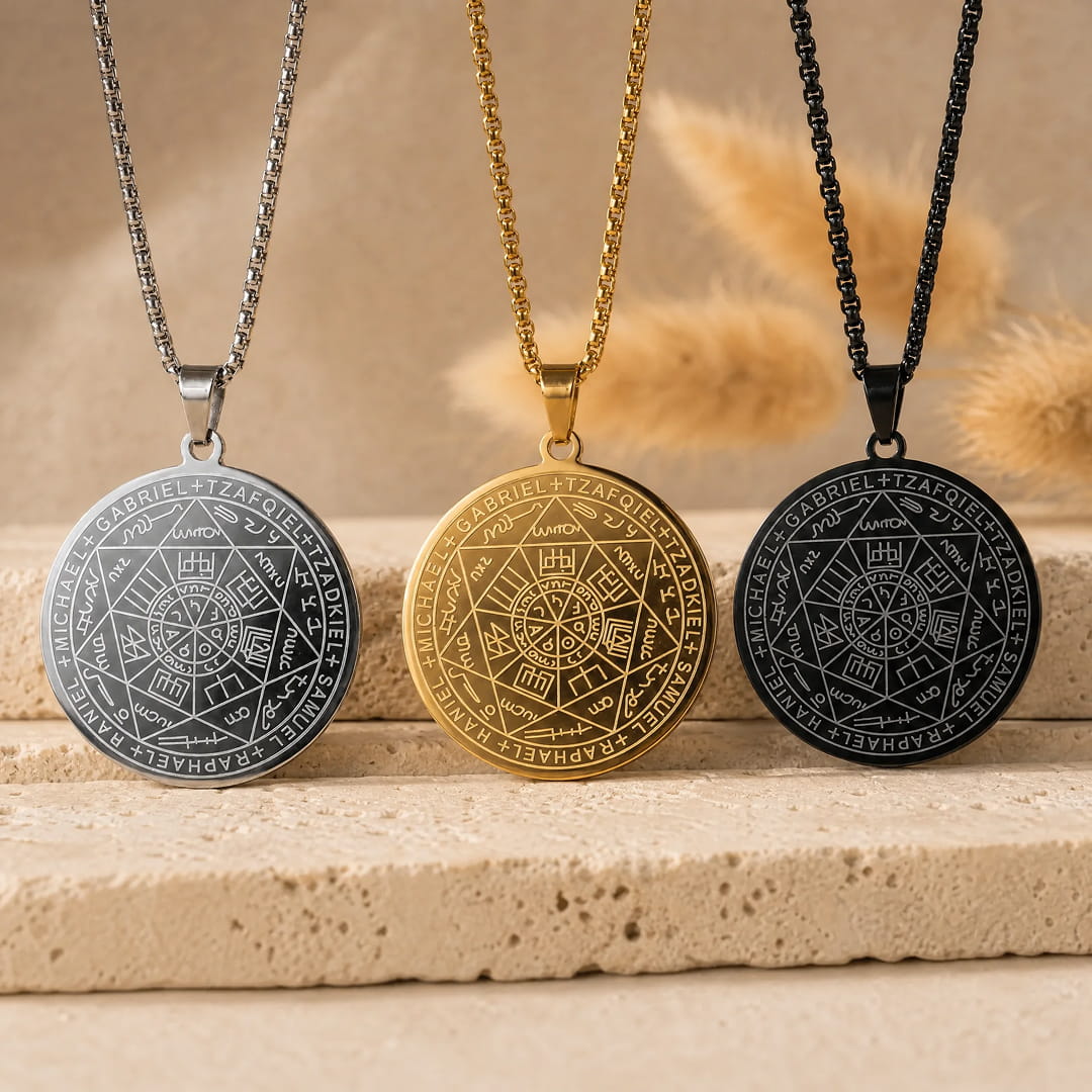 Pendentif Sceau des 7 Archanges - - L'Arbre des Chakras