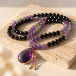 Collier Mala « Gardienne Intérieure » en Pierres Naturelles - Collier seul - L'Arbre des Chakras