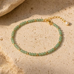 Bracelet "Mois Sacré" – Pierre de Naissance - Mai - Aventurine Verte - L'Arbre des Chakras