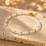 Bracelet "Mois Sacré" – Pierre de Naissance - Avril - Quartz Clair - L'Arbre des Chakras