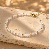 Bracelet "Mois Sacré" – Pierre de Naissance - Avril - Quartz Clair - L'Arbre des Chakras