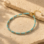 Bracelet "Mois Sacré" – Pierre de Naissance - Décembre - Turquoise - L'Arbre des Chakras
