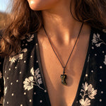 Pendentif "Renard Sage" en Obsidienne Dorée - - L'Arbre des Chakras