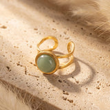 Bague "Arya" en Aventurine Verte