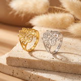 Bague Ajustable "Lotus Bohème" - - L'Arbre des Chakras