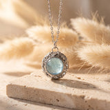 Pendentif "Éclat d’Autrefois" en Pierres Naturelles - Aigue-Marine - L'Arbre des Chakras