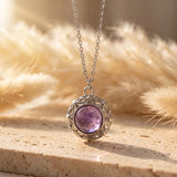 Pendentif "Éclat d’Autrefois" en Pierres Naturelles - Améthyste - L'Arbre des Chakras