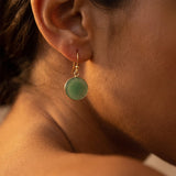 Boucles d’Oreilles "Cercle Élégant" en Pierres naturelles - - L'Arbre des Chakras