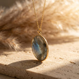 Pendentif "Cercle de Lumière" en Labradorite - - L'Arbre des Chakras