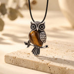 Collier "Hibou" – Pierre Naturelle au Choix