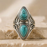 Bague "Echo Protecteur" en Turquoise