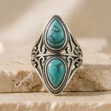 Bague "Echo Protecteur" en Turquoise