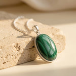 Pendentif "Renaissance Intérieure" en Malachite