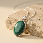 Pendentif "Renaissance Intérieure" en Malachite
