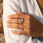 Bague Ajustable "Séléné" en Pierre de Lune