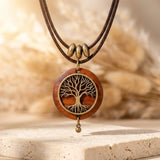 Collier "Arbre de Vie" en Bois Naturel