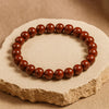Bracelet "Énergie Vitale" en Jaspe Rouge - - L'Arbre des Chakras