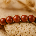 Bracelet "Énergie Vitale" en Jaspe Rouge - - L'Arbre des Chakras