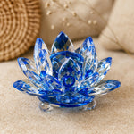 Fleur de Lotus en Cristal - Bleu - L'Arbre des Chakras