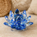 Fleur de Lotus en Cristal - Bleu - L'Arbre des Chakras